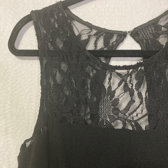 TAYLOR Women’s Size 8 Black Lace Bodice Jumpsuit Elegant Stretch Evening - Picture 5 of 9